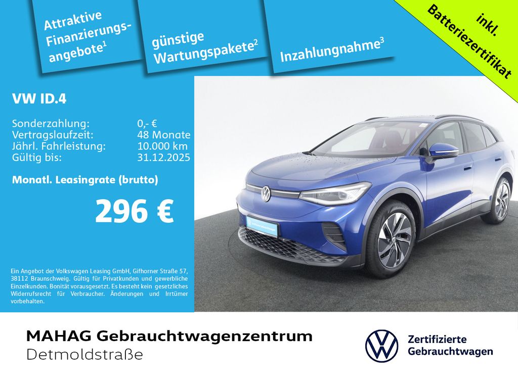 ID.4 Pure 125kW WärmePu NaviPro IQ.LIGHT ACC 19"