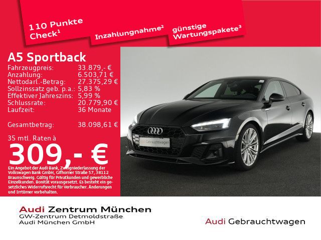 Audi A5 Sportback 40 TDI S tronic S line HuD Matrix A foto 1