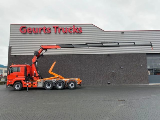 MAN TGS 35.480 8X4 TRIDEM + 20 TON HAAKARM + HMF 322