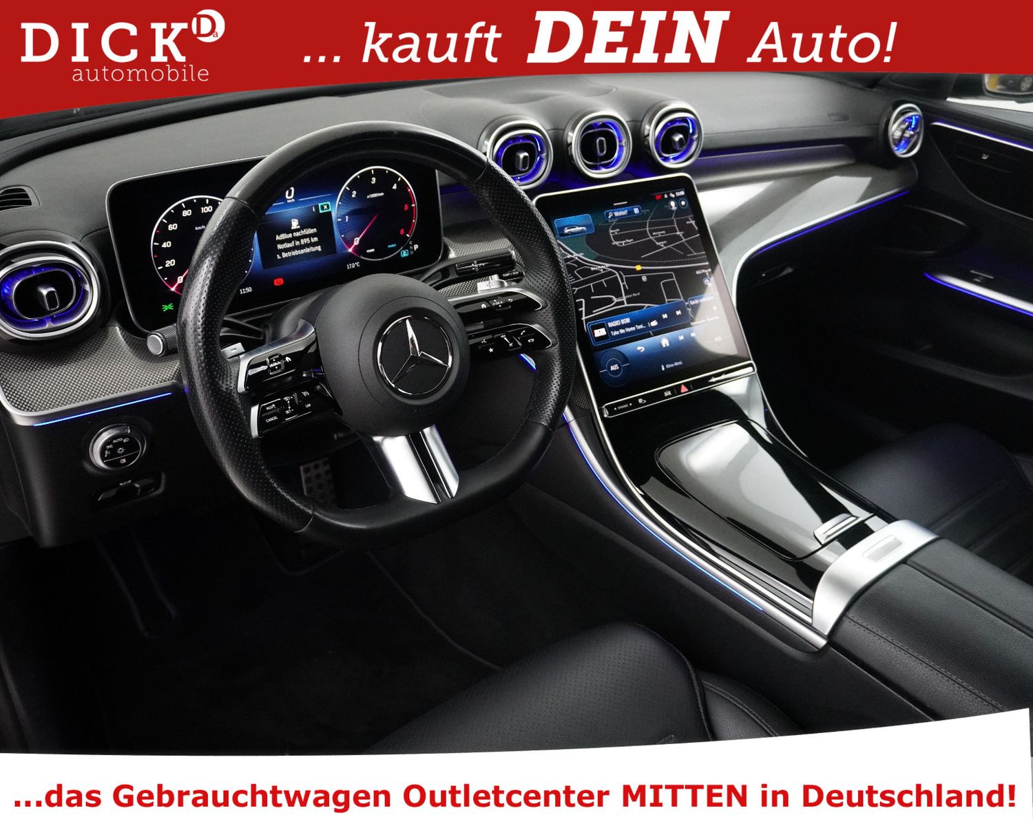 Fahrzeugabbildung Mercedes-Benz C 200d T 9G 2X AMG Line NIGHT+KAM+WIDES+LED+AHK+