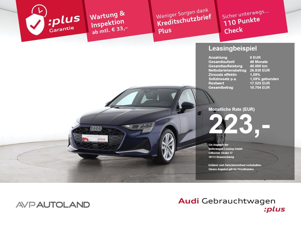 Abbildung Leasingangebot Audi A3 Sportback 35 TFSI advanced
