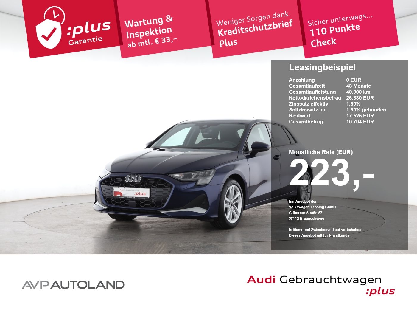 Audi A3 Sportback 35 TFSI advanced