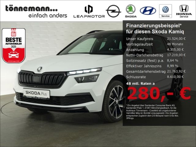Kamiq MONTE CARLO TSI DSG+NAVI+CARPLAY+AHK+PANO+