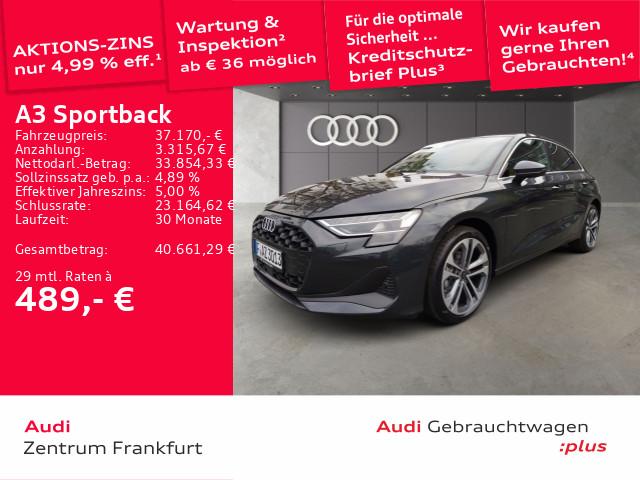 Audi A3 Sportback 35 TDI S tronic MatrixLED 360°