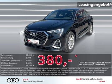 Audi Leasingangebot: Audi Q3 Sportback 35 TDI S line KAMERA ACC NAVI PDC+