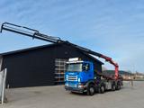 Scania R500 mit 3-wegen Abroller und Kran - Kipper W50