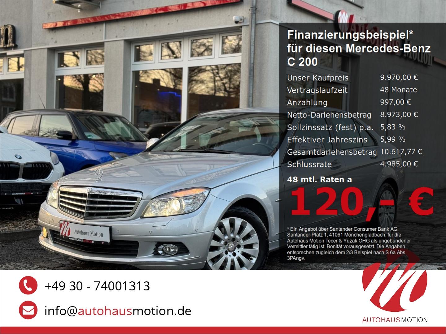 Mercedes-Benz C 200 Kompressor Elegance Bi-Xenon Klimaautom e-