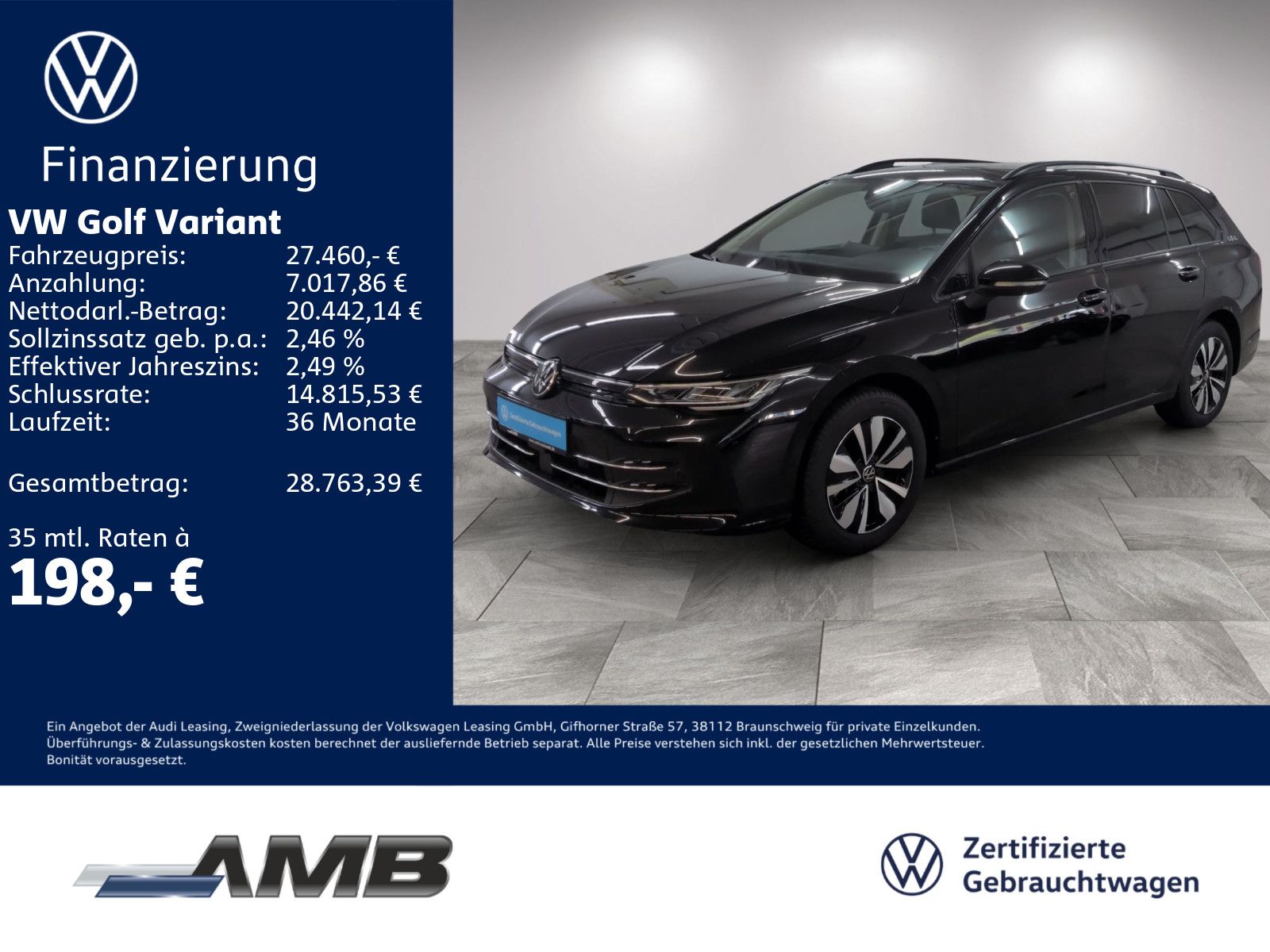 Volkswagen Golf Variant Goal 1.5 TSI AHK Standhzg 04.30Gara foto 1