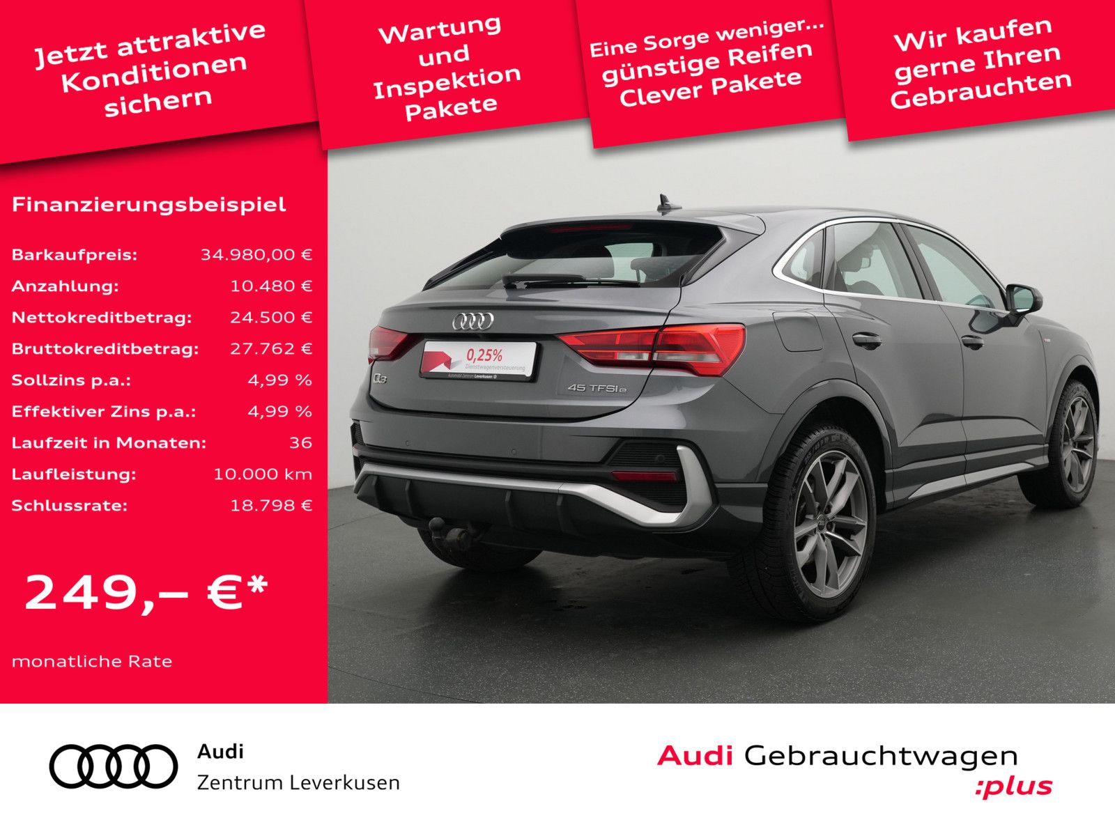 Audi Q3 Sportback e S line S tronic AHK PANO SONOS foto 2