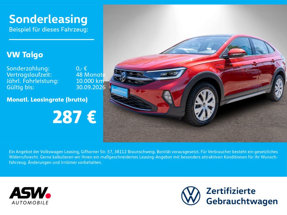 Volkswagen Taigo Style 1.5 TSI DSG LED Navi PDC SHZ PANO