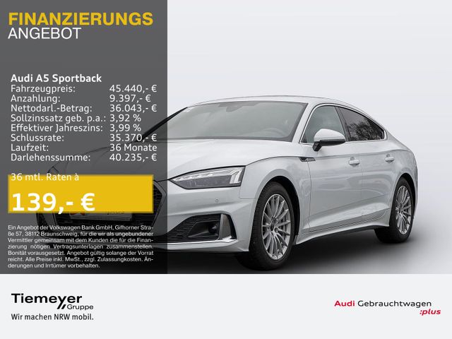 Audi A5 Sportback 40 TDI Q S LINE MATRIX LEDER LM19 M