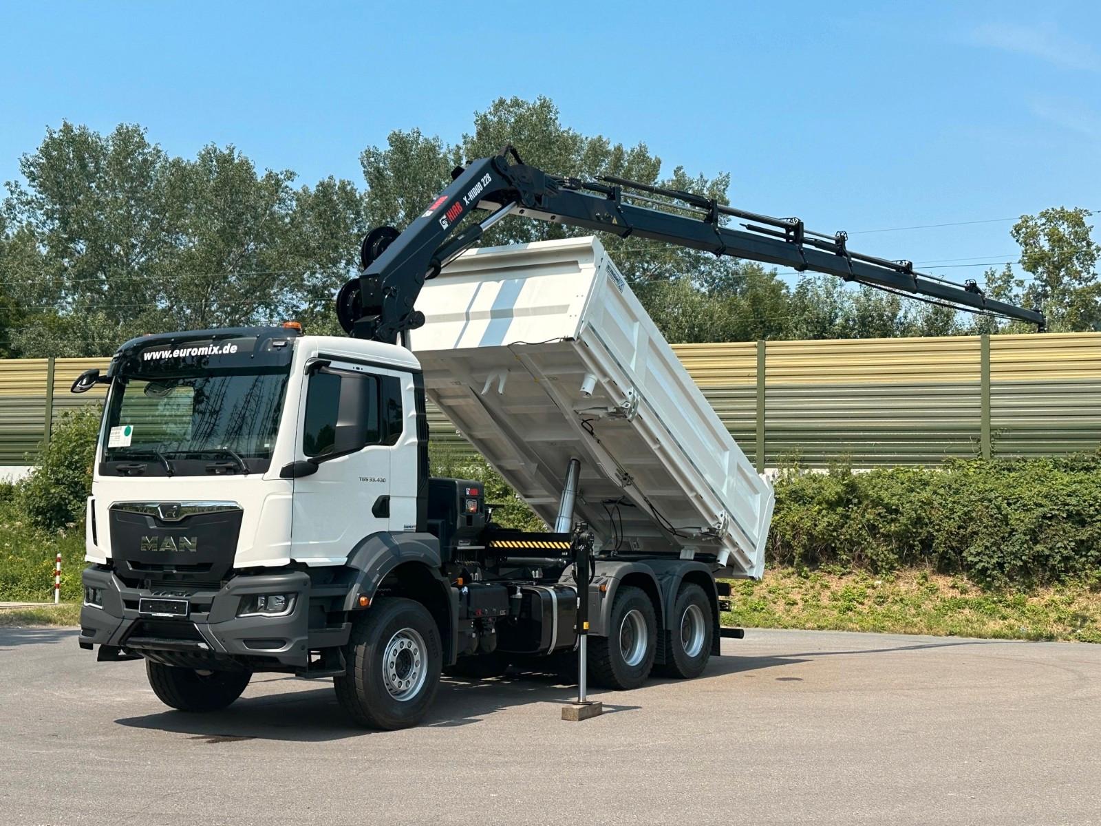 MAN TGS 33.440 6x4 /3-Seiten- Kipper /  HIAB 228-6