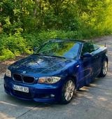 BMW 123d Cabrio M-Paket/ Verdeck neu/ PDC - blaue BMW 123