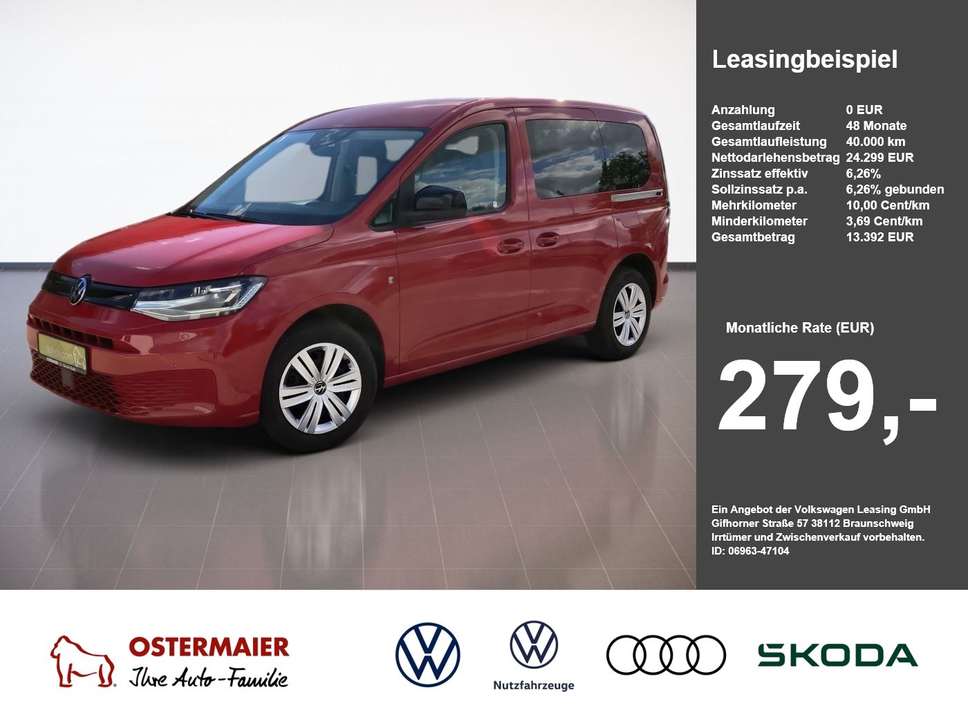 Volkswagen Caddy LIFE 2.0TDI 102PS.LED.SHZ.NAVIGATION.CLMAT