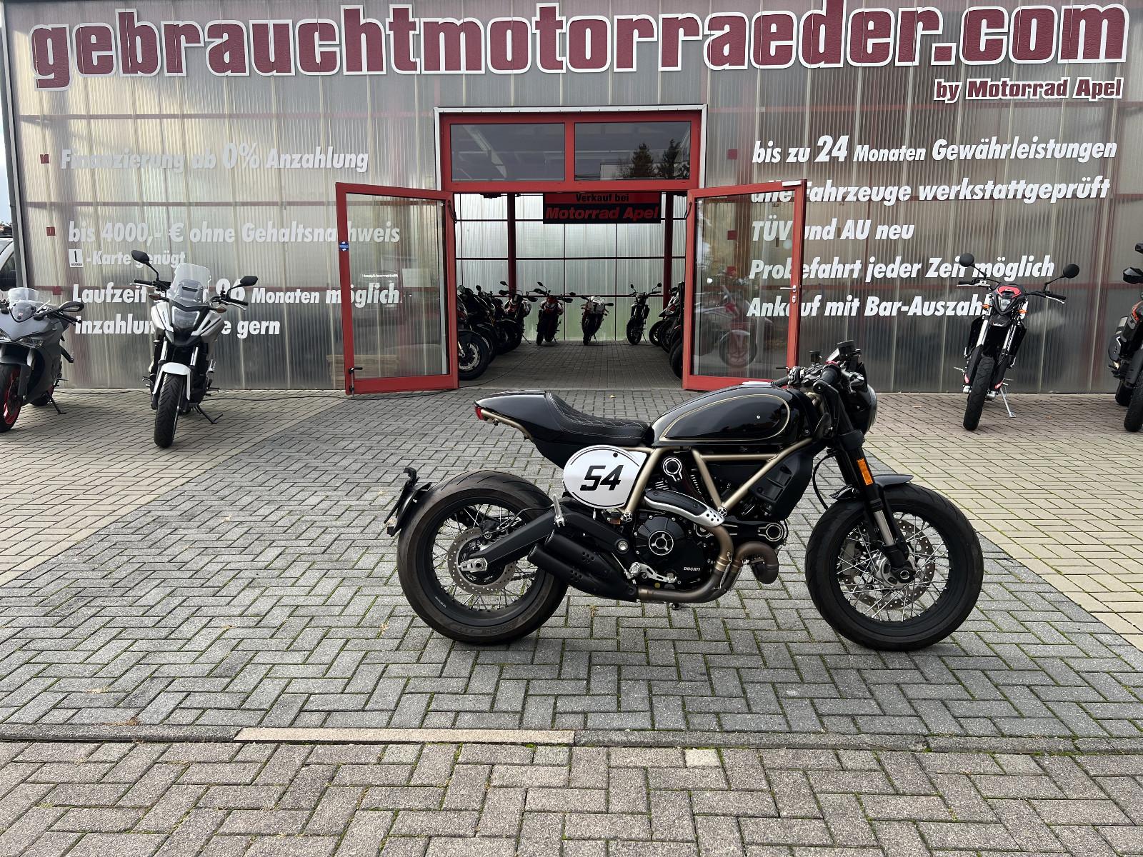 Ducati Scrambler 800 Cafe Racer Griffheizung