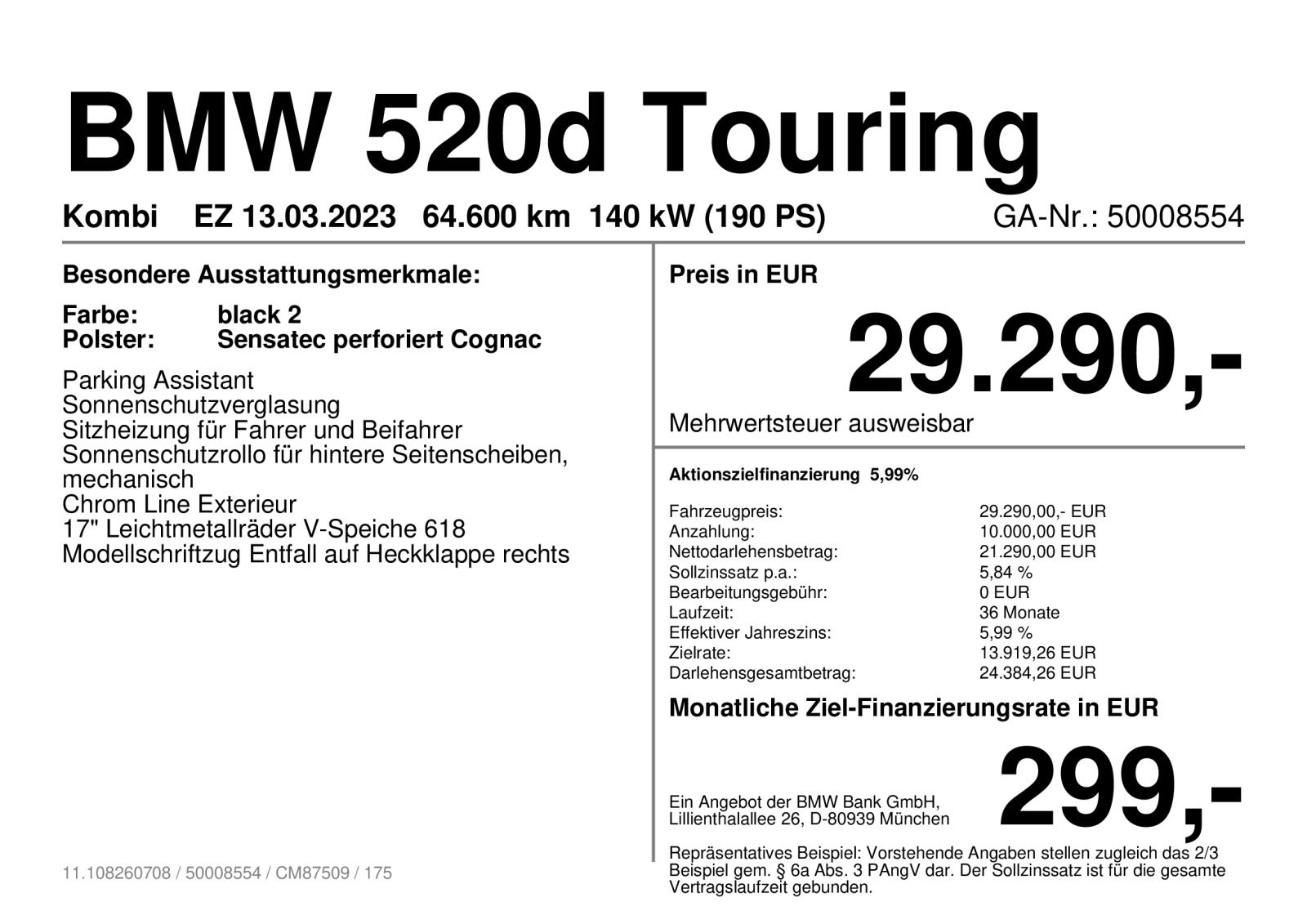 BMW 520d Touring Aut. Klimaaut. Sitzhzg. Vorn imagem 2