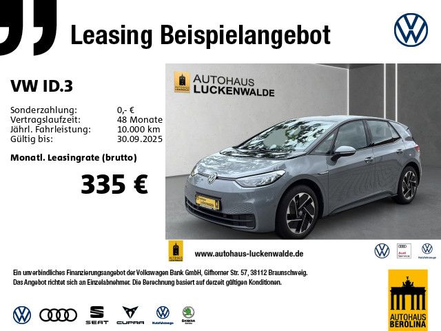 Vorschaubild: VW ID.3 Pro Performance *ACC*LED*R-CAM*SHZ* (Fahrzeug-Nr. L05045)