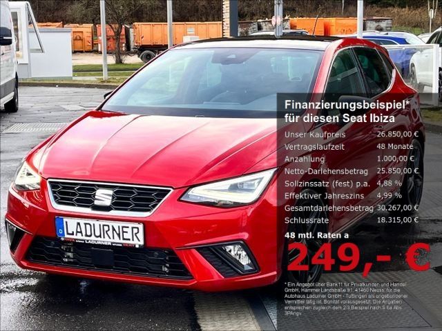 Ibiza FR Black Edition 1.5TSI DSG*PANO+KESSY+LED