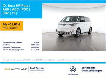 Volkswagen Leasingangebot: Volkswagen ID. Buzz KR Pure | AHK | ACC | PDC | SHZ | 19 |