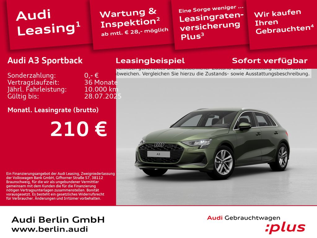 Audi A3 Sportback 35 TFSI Schaltgetriebe