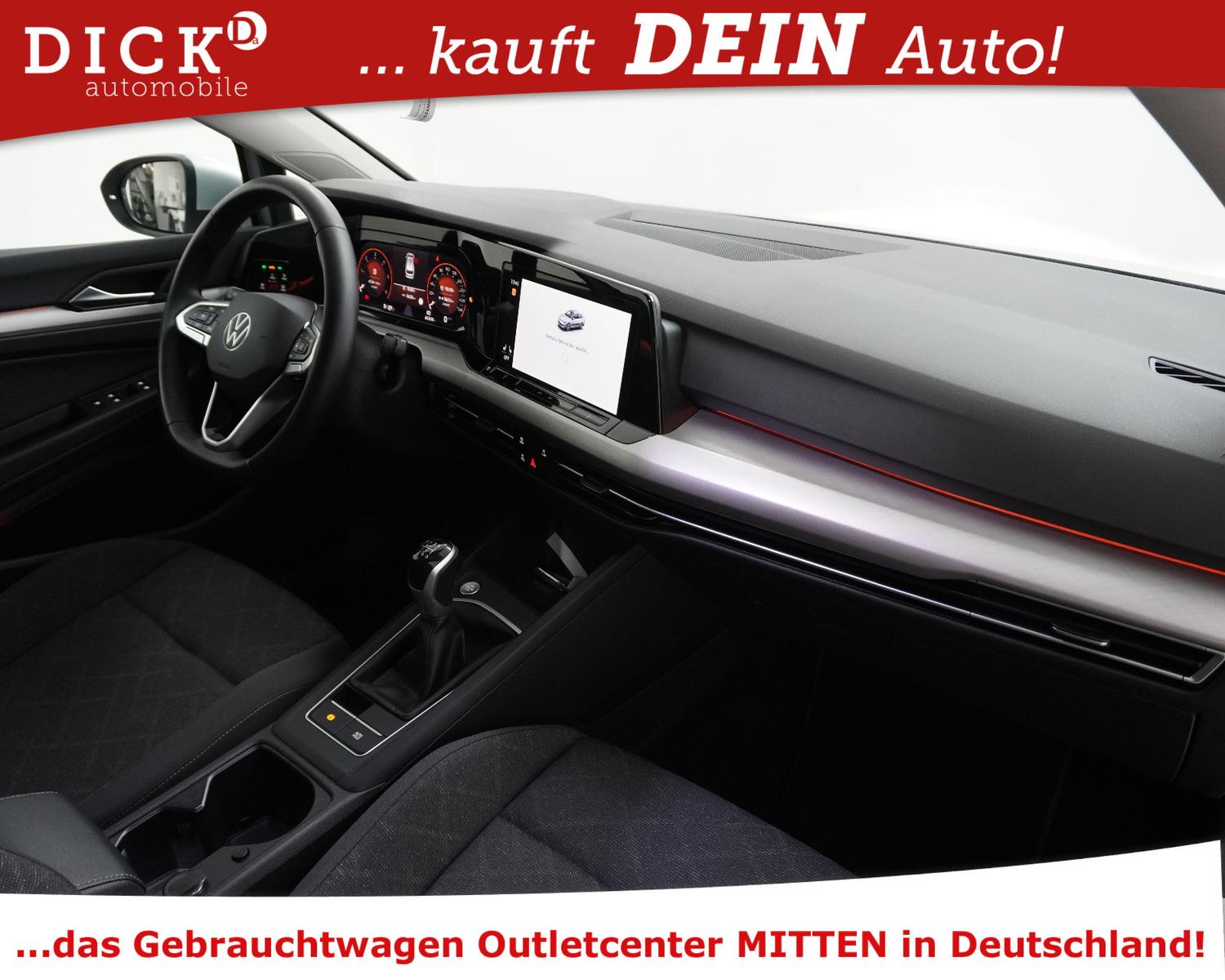 Volkswagen Golf VIII Var 2.0d Life NAVI+LED+VIRTU+SHZ+ACC+, миниатюра 10