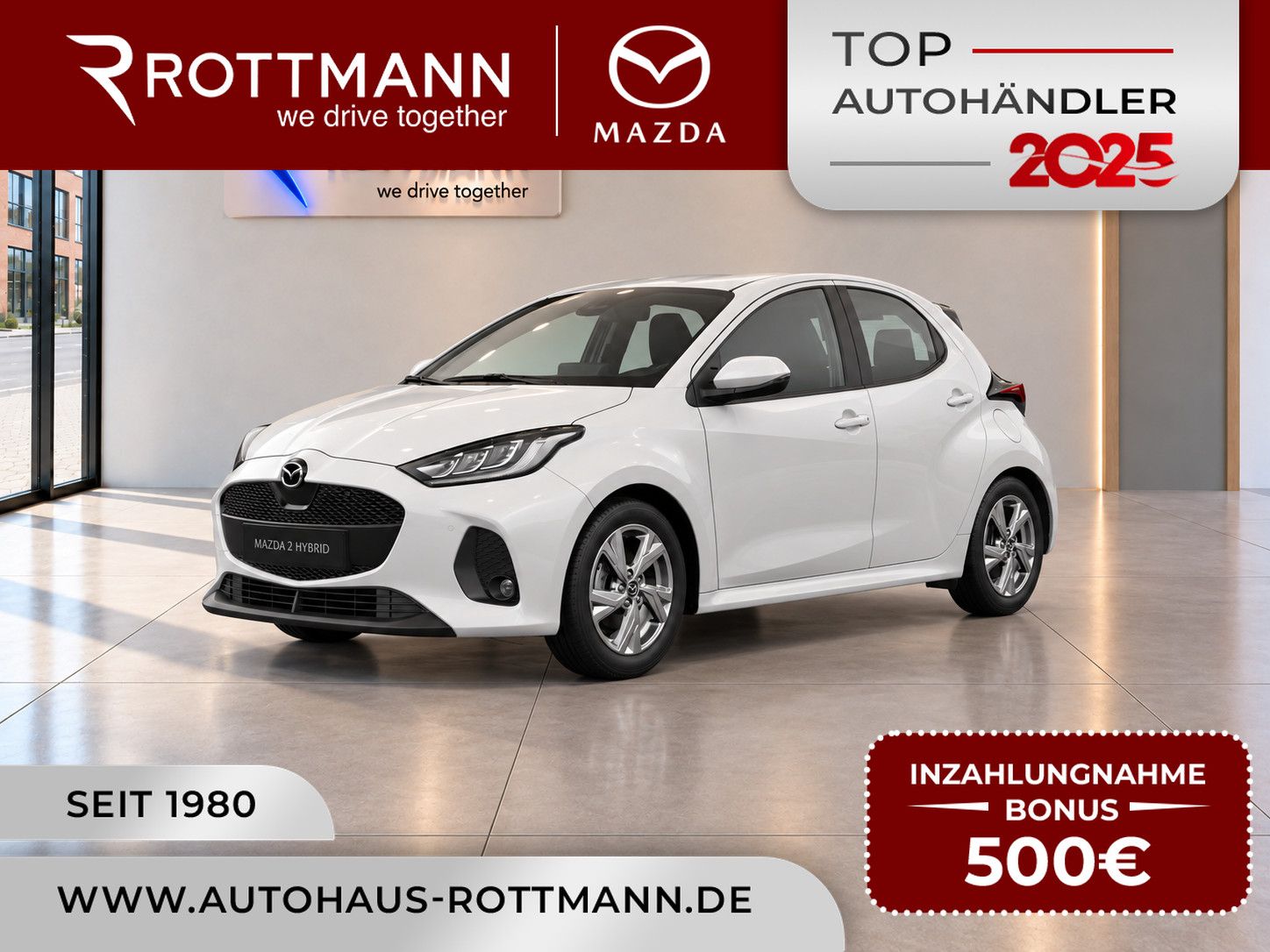 Mazda 2 Hybrid 2026 1.5L VVT-i Aut. EXCLUSIVE-Line