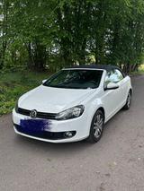 Volkswagen VW Golff VI Cabriolet weiß Checkheftgepflegt - Volkswagen Golf: Weis