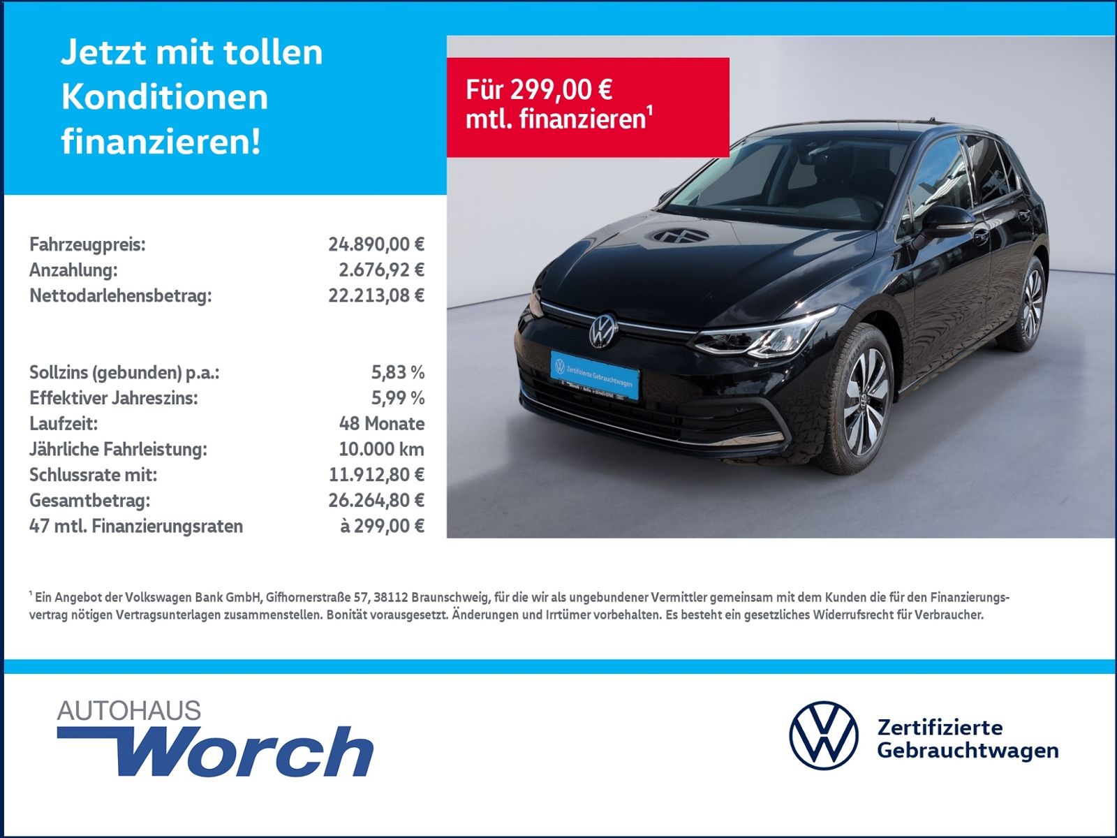 Golf VIII 2.0 TDI DSG Move LED+SHZ+NAVI