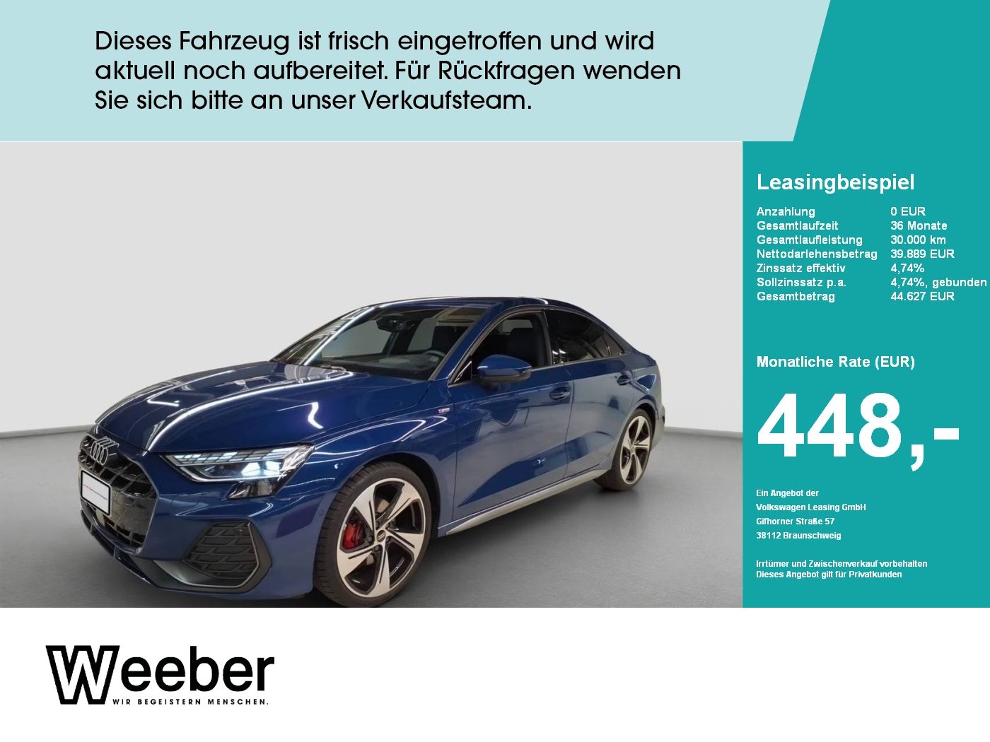 Audi A3 Limousine S line *KAMERA*SONOS*NAVI*MATRIX*AH