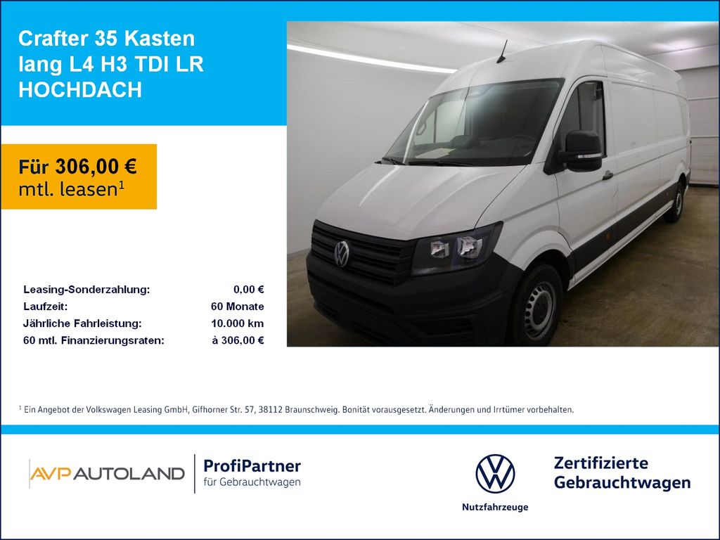 Volkswagen Crafter 35 Kasten lang L4 H3 TDI LR HOCHDACH