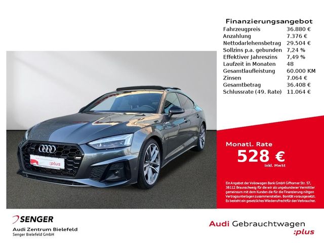 Audi A5 Sportback S line 45 TFSI quattro Matrix Pano.