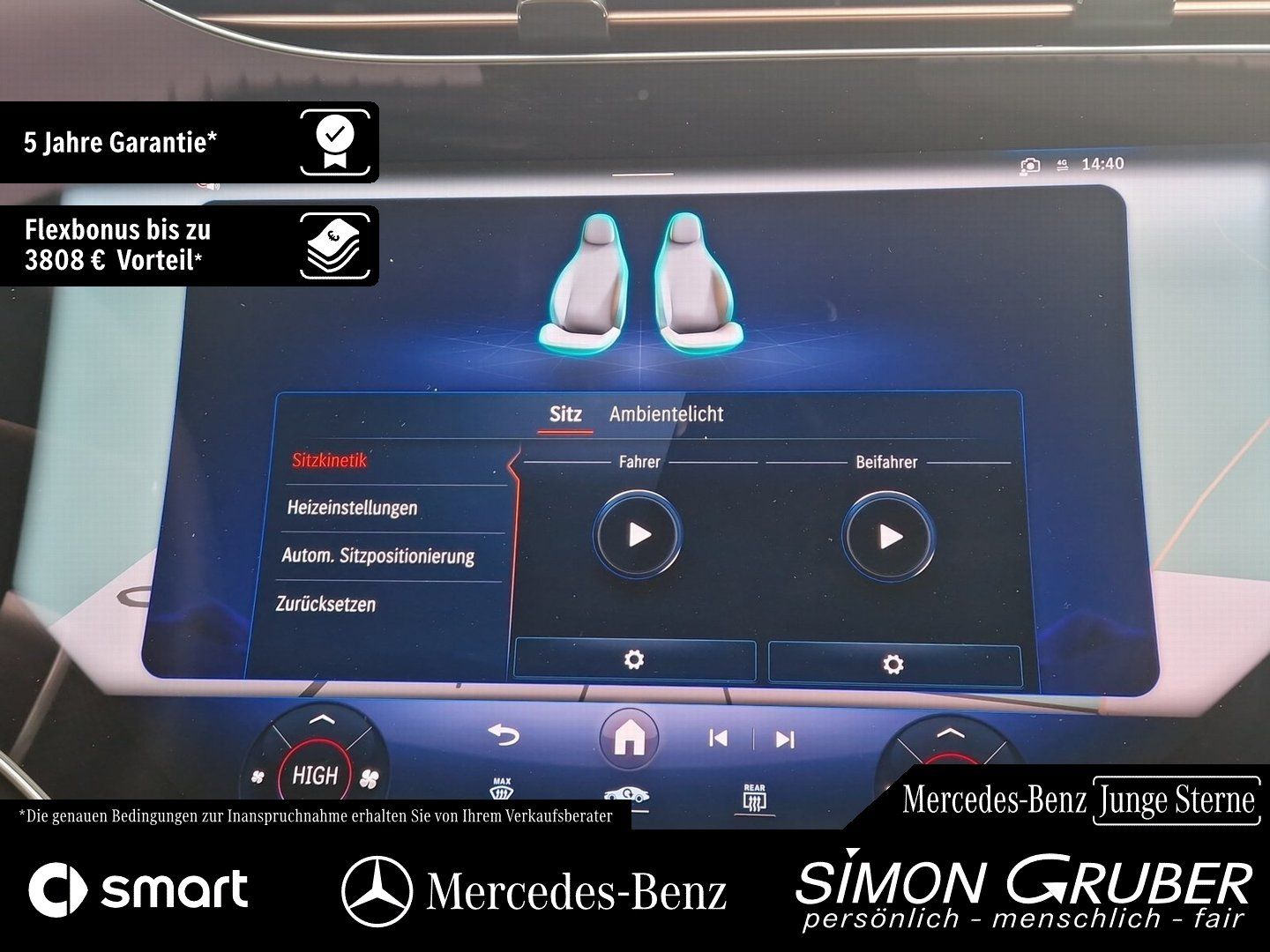 Fahrzeugabbildung Mercedes-Benz EQE 350 4M AMG Airmatic Hyper Pano HAL HUD Mod25