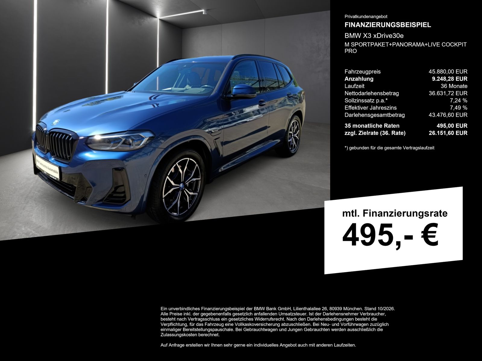 BMW X3 xDrive30e M SPORTPAKET+PANORAMA+LIVE COCKPIT  imagem 2