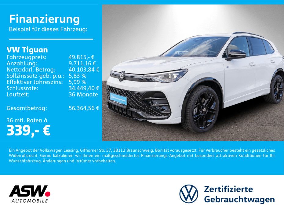 Volkswagen Tiguan R-Line 2.0 TDI 4M DSG PANO LEDER HUD AHK foto 1