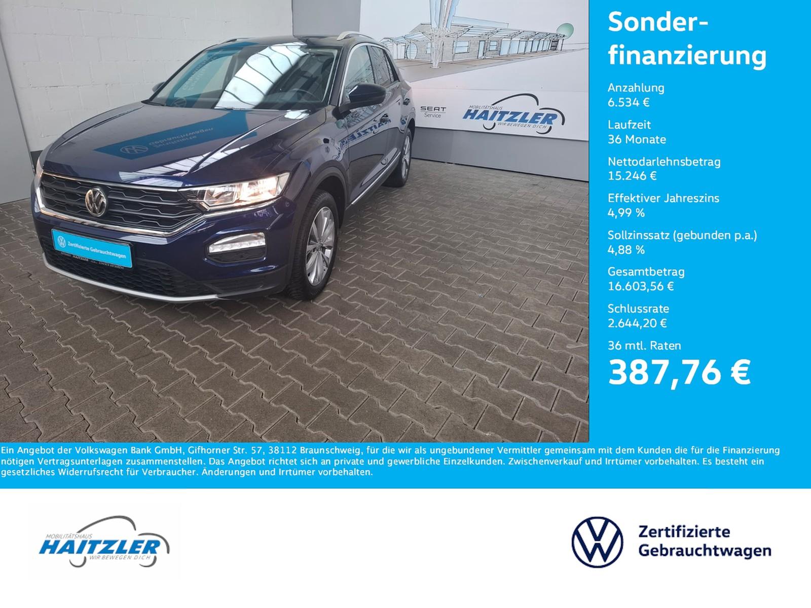 Volkswagen T-Roc Style 2.0 TDI 4Motion +AHK+Navi+LaneAssist