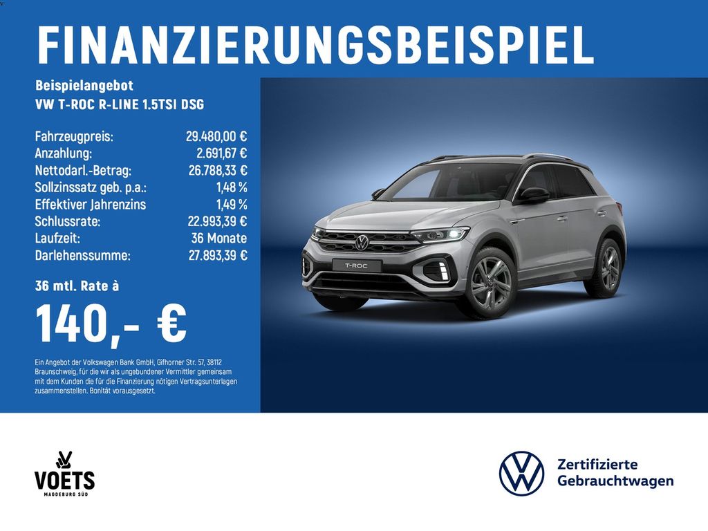 T-ROC R-LINE 1.5TSI DSG LED PLUS+NAVI+AHK+KAMERA