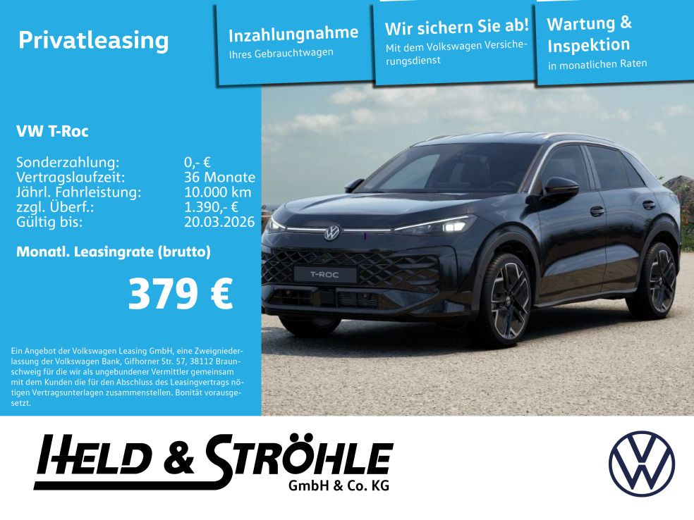 Volkswagen T-Roc Der neue T-Roc R-Line AHK EasyOpen IQ.Ligh
