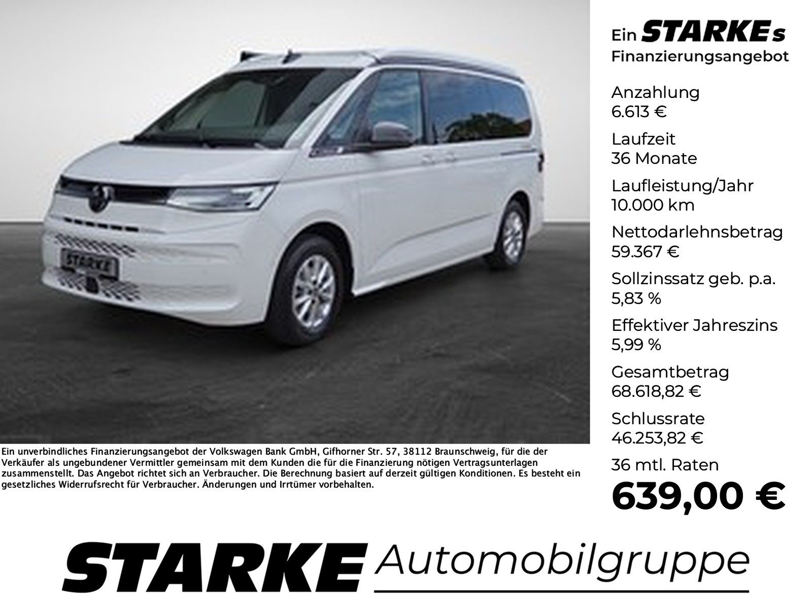 Volkswagen T7 California Ocean 2.0 TDI DSG LED-Matrix Stand