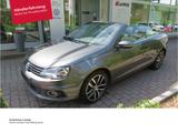 Volkswagen Eos 2.0 TDI Climatronik NAVI AHK GRA - mit Diesel-Antrieb: Grau, Panorama-Dach, Cabrio