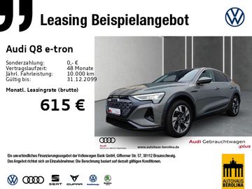 Audi Leasingangebot: Audi Q8 e-tron 50 Sportback qu. Adv. *NAV+*STADT*