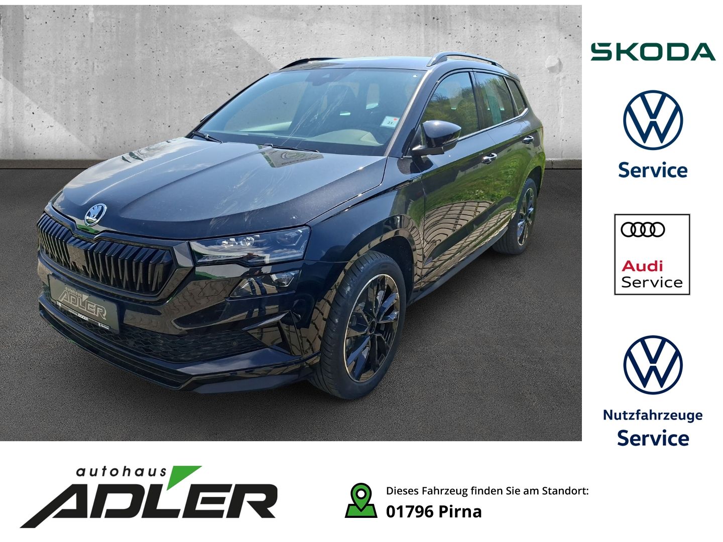 Skoda Karoq Sportline AHK Navi LED Matrix LED ACC DCC