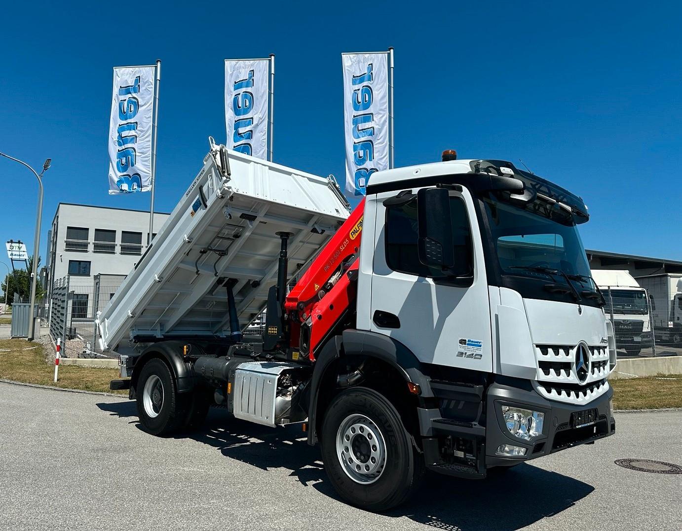 Mercedes-Benz 2140 Kipper/KranPalfinger PK 12.501 /Funk/39 tkm