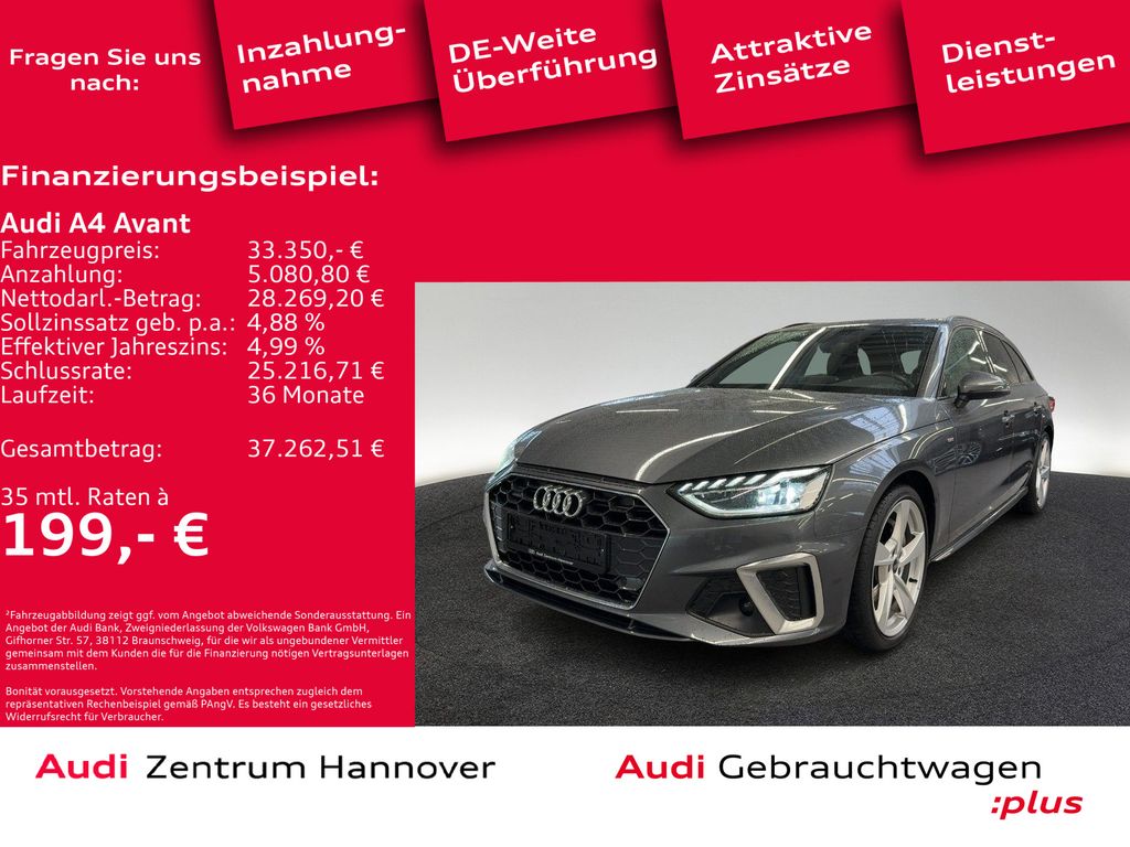 Audi A4 Avant S line 45 TFSI quattro AHK PANO 360