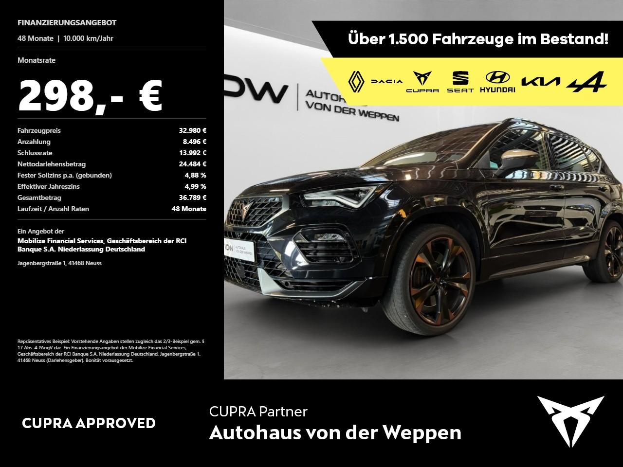 Cupra Ateca Basis 4Drive/360 Kam/SHZ/Schiebedach