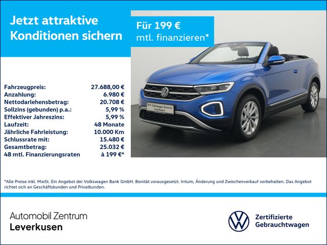 Volkswagen T-Roc Cabrio 1.0 Style NAVI VIRT AHK ACC KAM APP