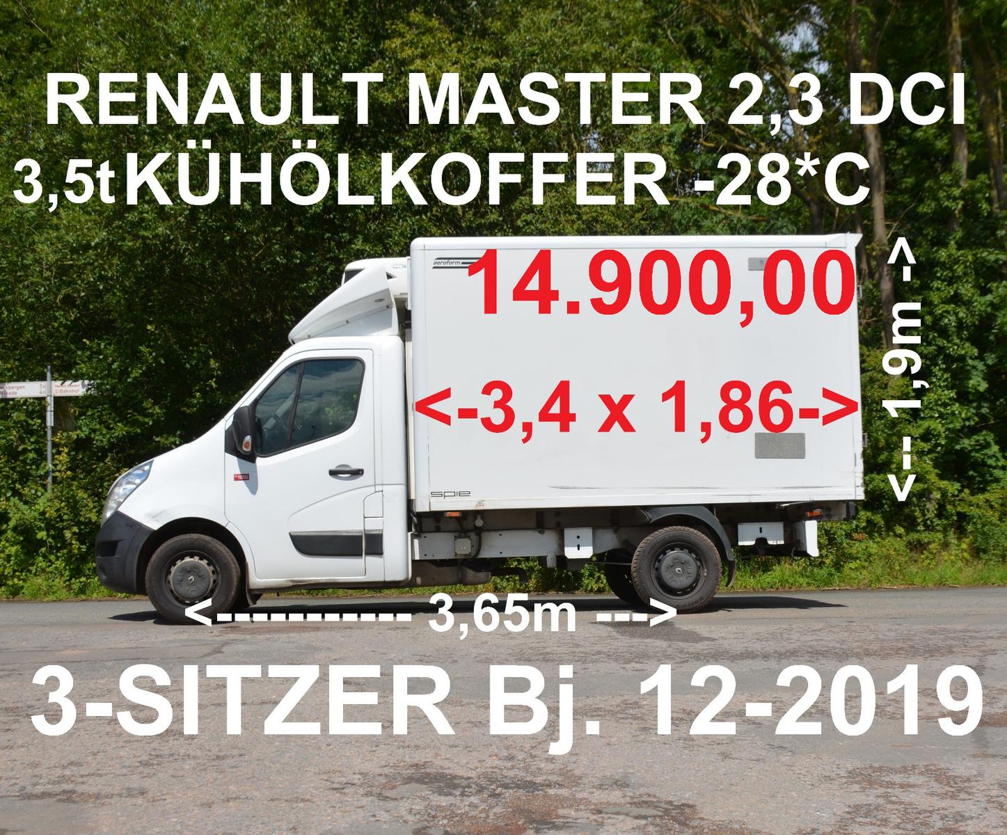 Renault MASTER 170 DCI KÜHLKOFFER -28*C CARRIER  XARIOS