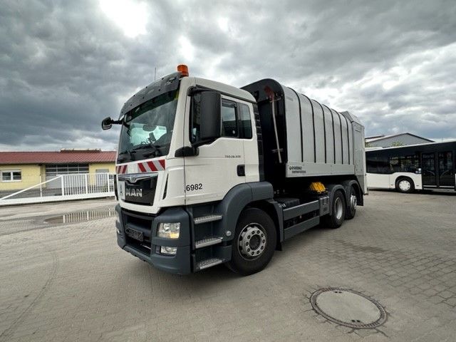 MAN TGS 28.320 FAUN Rotopress Zöller Lift EURO 6