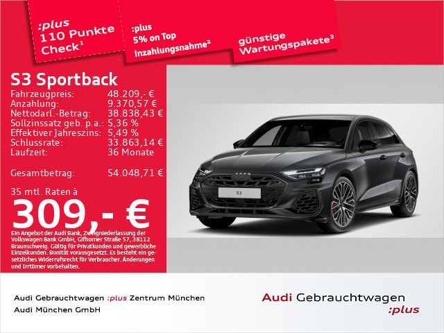 AUDI S3 Sportback TFSI S tronic Matrix/Navi+
