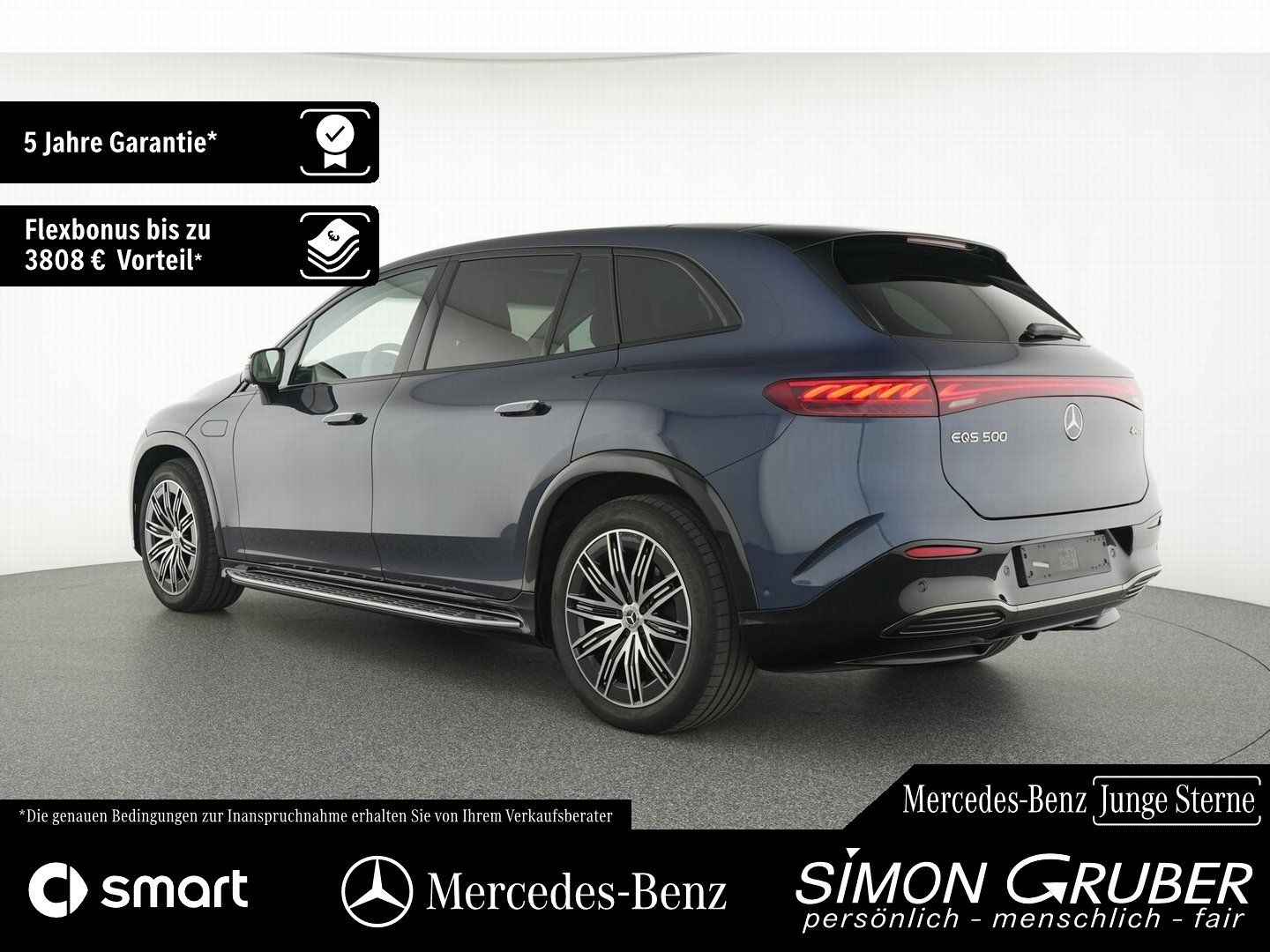 Fahrzeugabbildung Mercedes-Benz EQS 500 4M SUV AMG Massage Sitzklima Hyper AHK