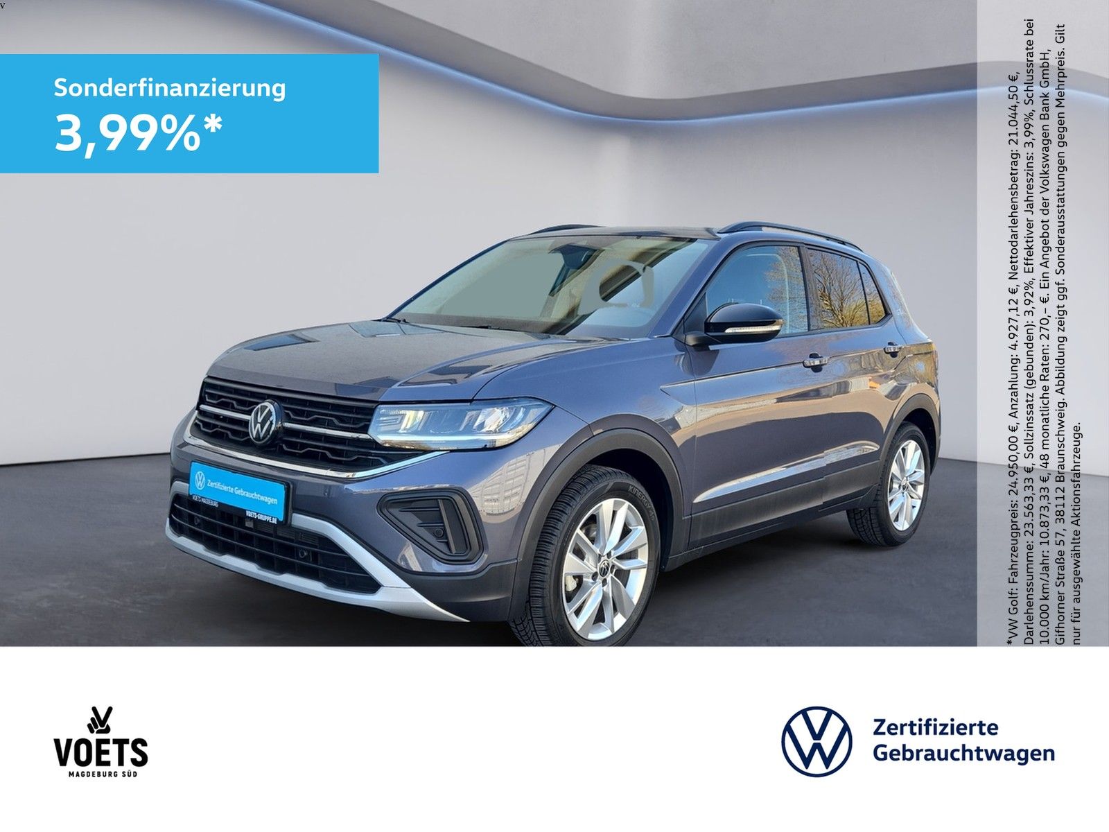 Volkswagen T-CROSS GOAL 1.0 TSI LED+NAVI+ACC+APP-CON.